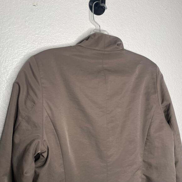 Eileen Fisher Womens Jacket Size S Brown Full Zip Long Sleeve Casual Collared - Picture 12 of 12